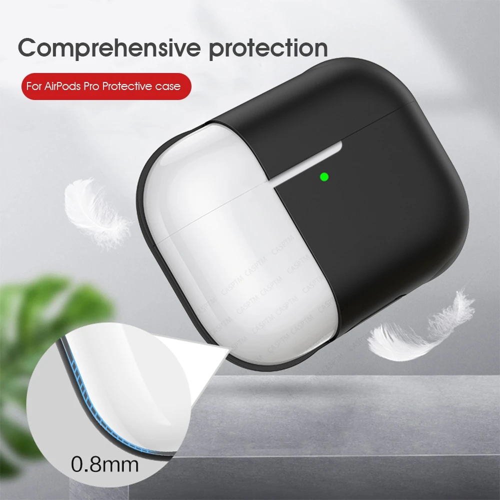 Противоударный чехол для наушников AirPods Pro силиконовый защитный из ТПУ