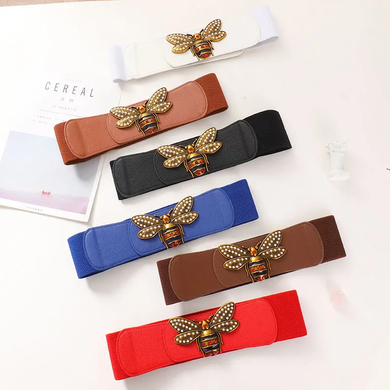 

Designer belts for women high quality corset belt luxury brand 7cm wide cinturon mujer elastic cummerbunds big ceinture femme