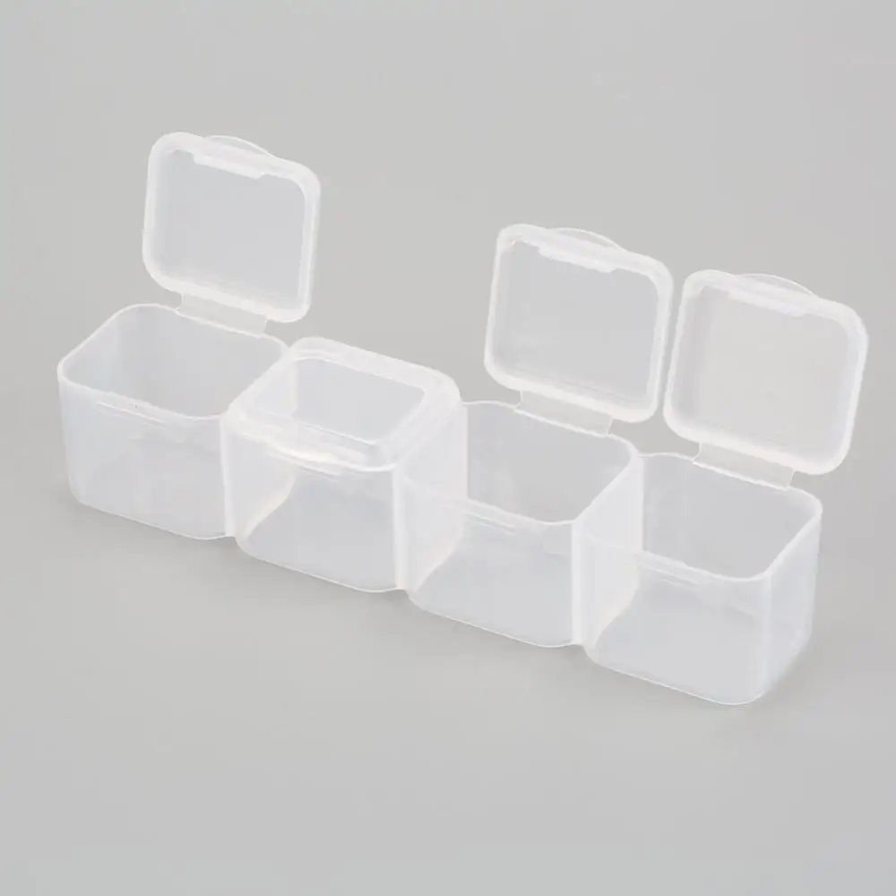 Горячая 28 слотов Прозрачный Пластиковый пустой ящик для хранения маникюрные