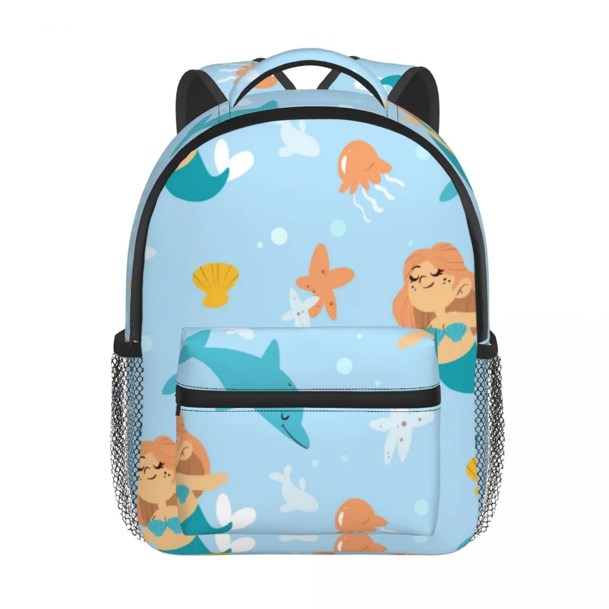 2022 Children Backpack Toddler Kids School Bag Funny Mermaid Kindergarten Bag for Girl Boys