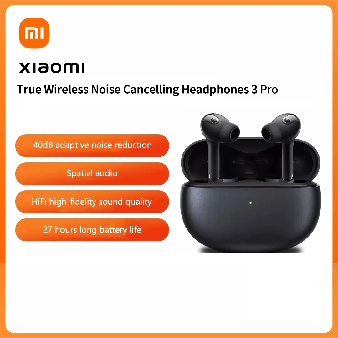 

Новые беспроводные шумоподавляющие наушники Xiaomi 3pro, 3 цвета, 40 дБ, Адаптивное шумоподавление, HiFi, высокое качество звука