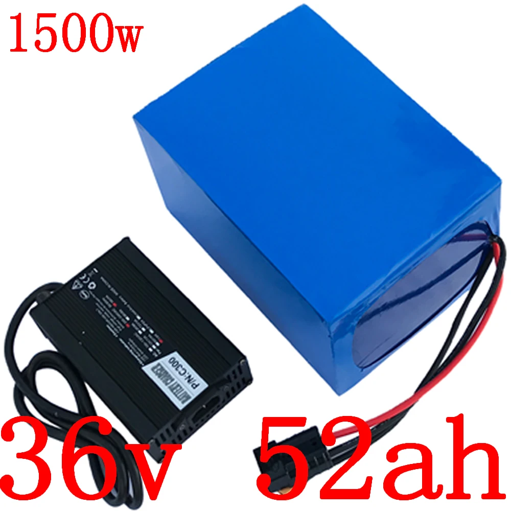 

36V1000W 1500W electric scoote battery pack 36v 50ah electric bike battery 36V 50AH lithium ion battery with 50A BMS and charger