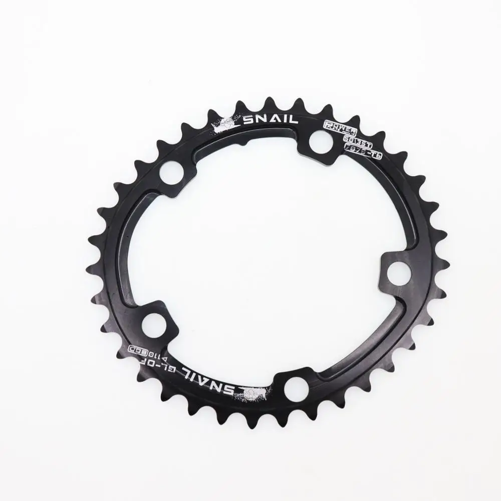 Улитка 110 BCD овальная 50T 35T двойная цепь 2 слоя скорости для Shimano складной дорожный велосипед Сверхлегкий зубная пластина 110BCD