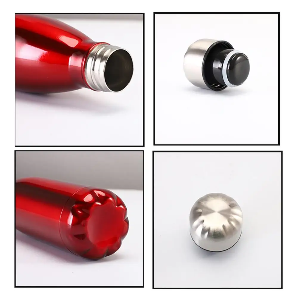 750 мл двухслойная Изолированная бутылка для воды вакуумная колба из нержавеющей