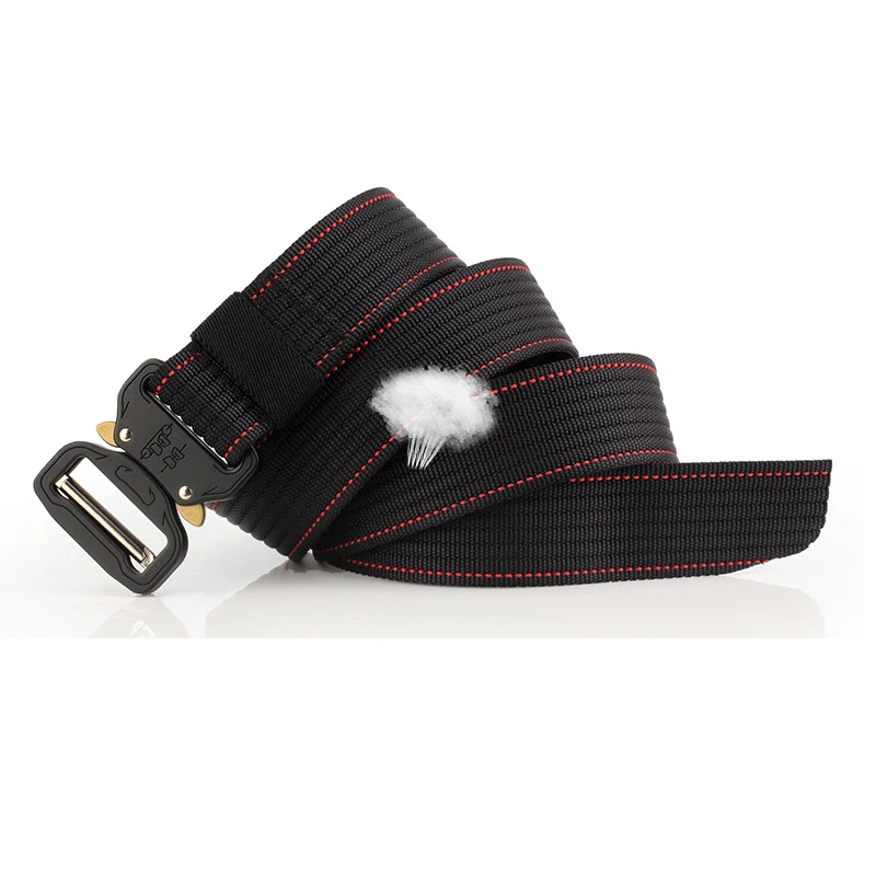 Ремень мужской нейлоновый тактический армейский пояс с металлической пряжкой