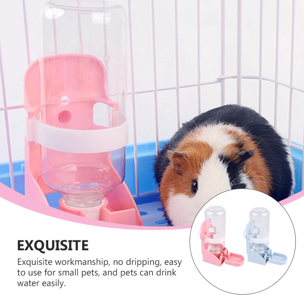 

2pcs 500ml Rabbit Hanging Water Fountains Small Pet Drinking Water Bottle