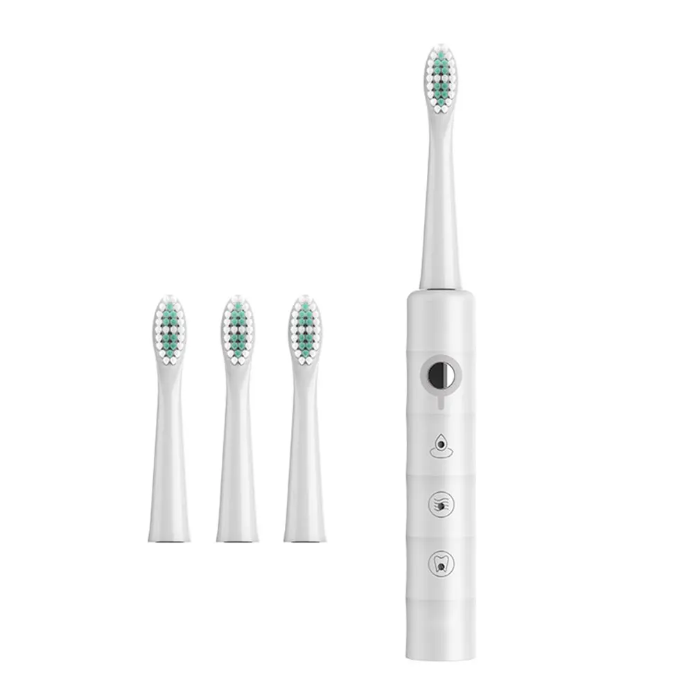 

Sonic Toothbrush Electric Adults Toothbrushes Rechargeable 4 Hours Charge Minimum 30 Days Use 6 Optional Modes 4 Brush Heads