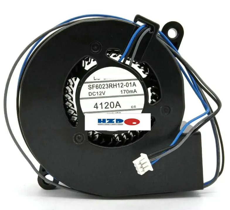 New Original 6CM 6023 12v 230mA SF6023RH12-51A SF6023RH12-01A SF6023RHH12-02A 3wire projector Cooling fan | Компьютеры и офис
