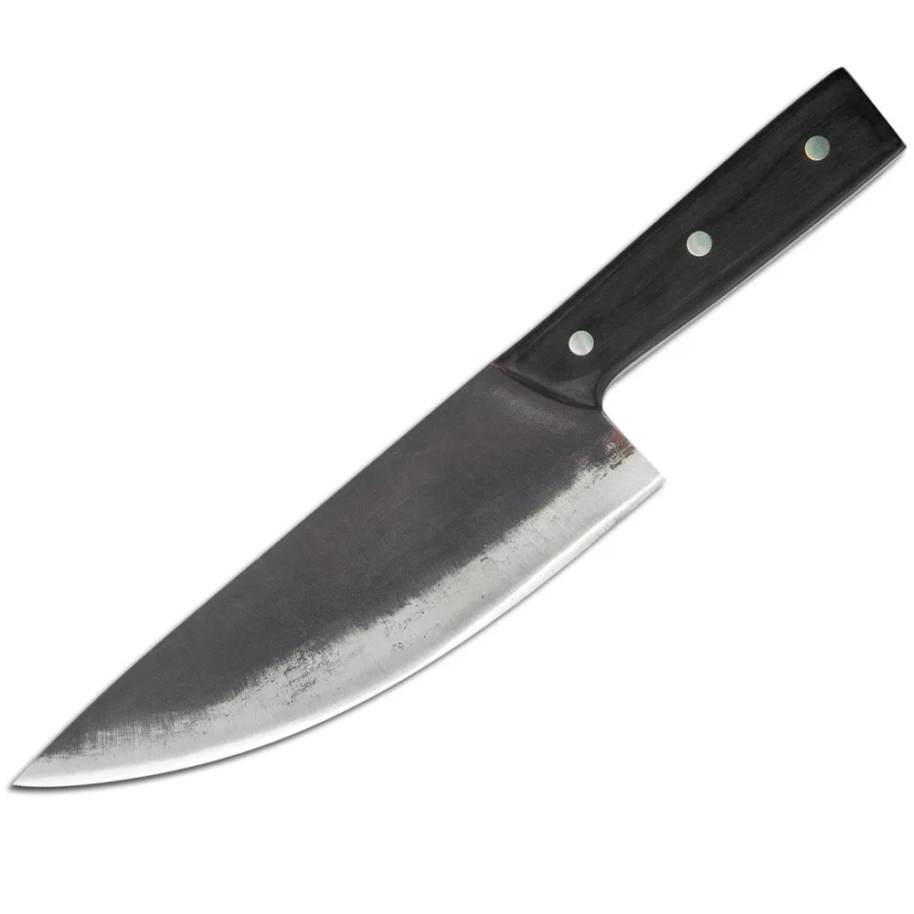 8 Inch Chef Knife SOWOLL ручной работы кованый кухонный нож Мясник шеф-повара нож высокоуглеродистой стали нож для нарезки полный Tang ручка кухонный инструмент набор - Цвет: 8 Inch Chef Knife