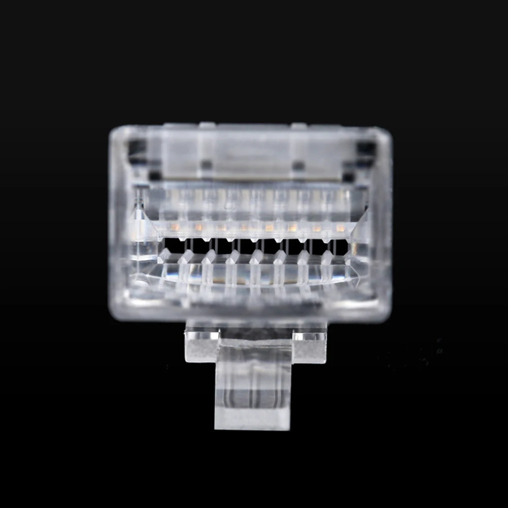 5/50PCS RJ45 Ethernet Cables Module Plug Network Connector RJ-45 Crystal Heads Cat5 Cat5e Gold Plated Cable | Обустройство дома