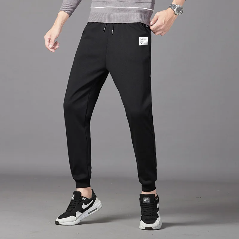 Штаны для бега мужские хлопковые мягкие спортивные штаны бодибилдинга длинные