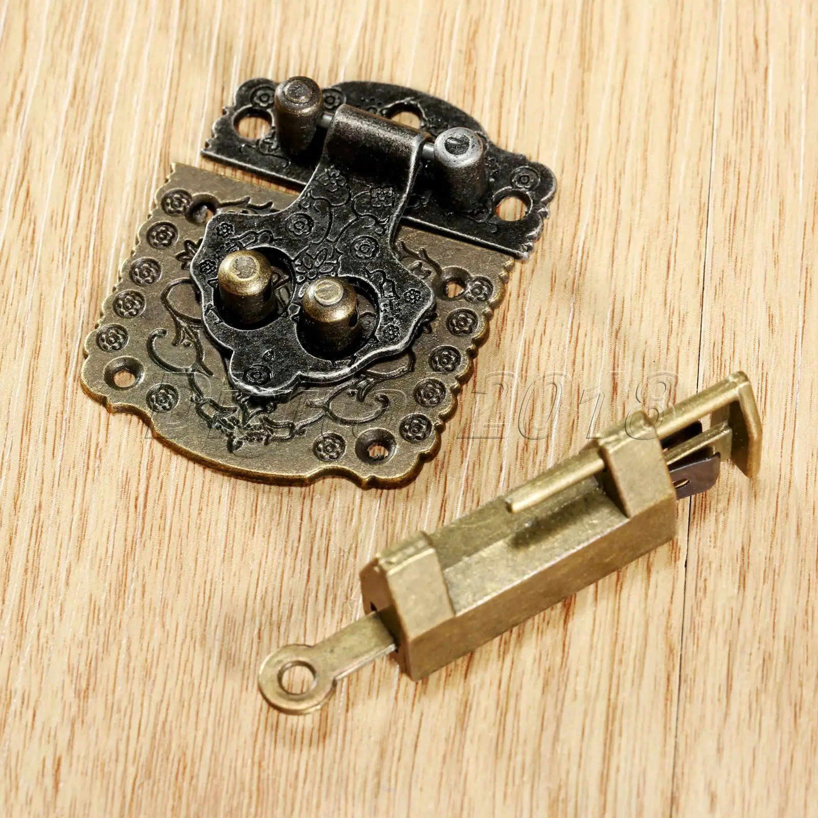 1 шт. антикварная бронзовая мебель петли для шкафа ювелирные изделия деревянный