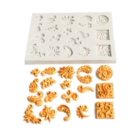 clay paisley pattern stampo cemento epoxy resin molds jewelry making 3d wall panel epoxy resin molds for plaster gypsum