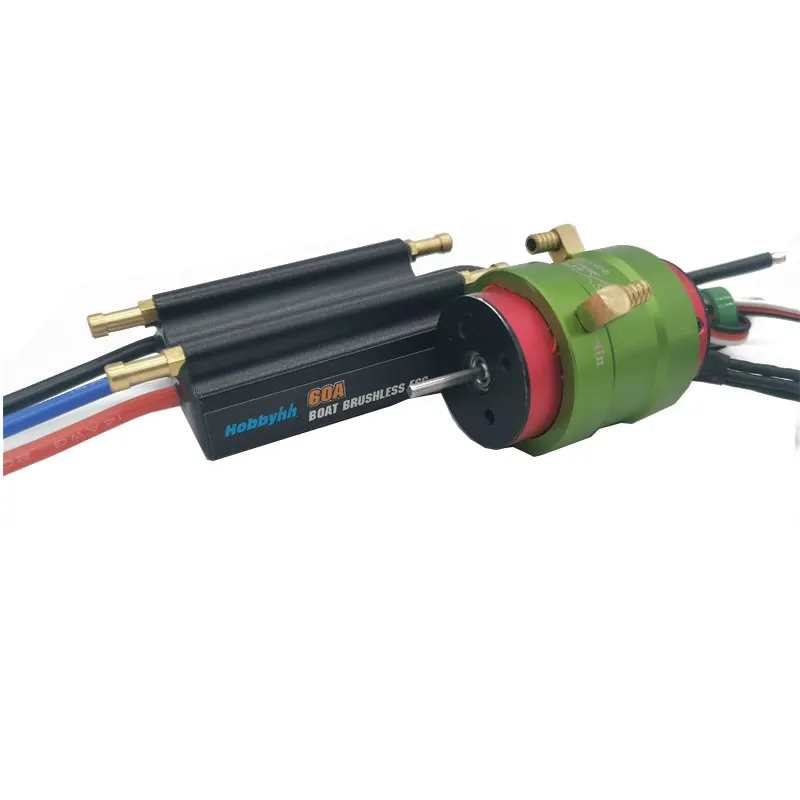 Лодочный мотор Hobbyhh 60A ESC и бесщеточный с водяной оболочкой 2845 кв подходят для 50 65