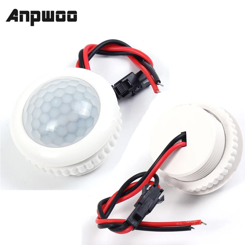 Датчик движения ANPWOO 220 В 50 Гц ИК датчик 3 6 м|Коробки передач и кабели| |