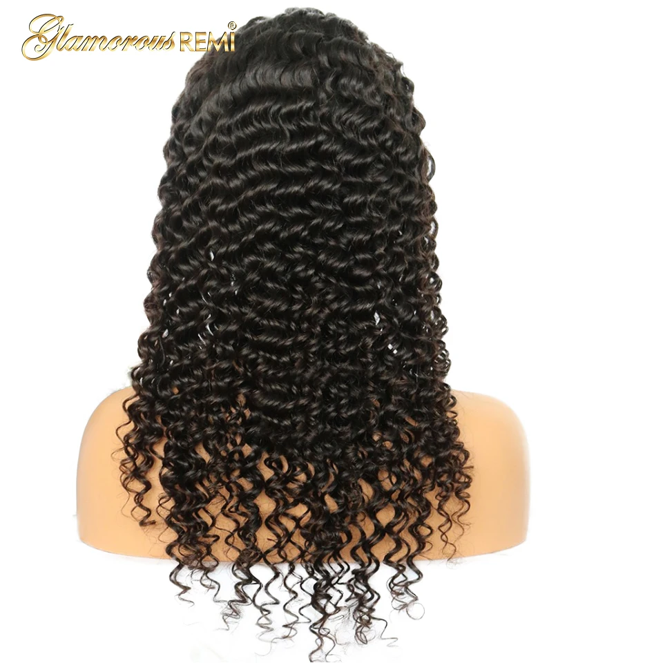 Глубокие вьющиеся волнистые человеческие волосы парики на шнурках 13*4 al remy