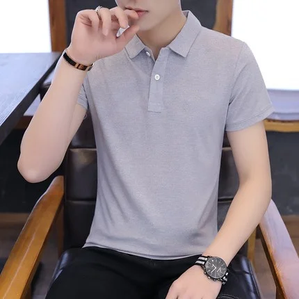 

Men's short sleeve t-shirt summer trend handsome casual half sleeve 2962