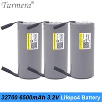 turmera 32700 lifepo4 battery 3 2v 6500mah 33a 55a welding strip for electric bike battery 12v 24v 36v 48v solar panel ups power