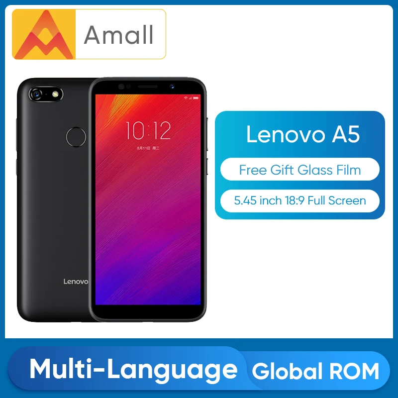Lenovo A5 3 ГБ 16 глобальная ПЗУ мобильный телефон MTK6739 четырехъядерный 5 45 дюйма 18:9