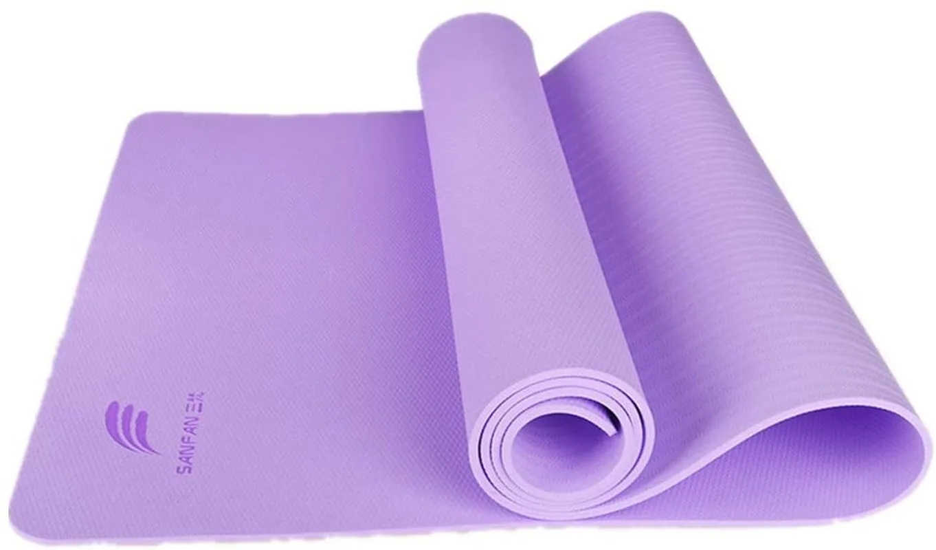 Classic 1/4 Inch Pro Yoga Mat Eco Friendly Non Slip with Carrying Strap and Bag for Pilates andFloor Exercises72x24Inch