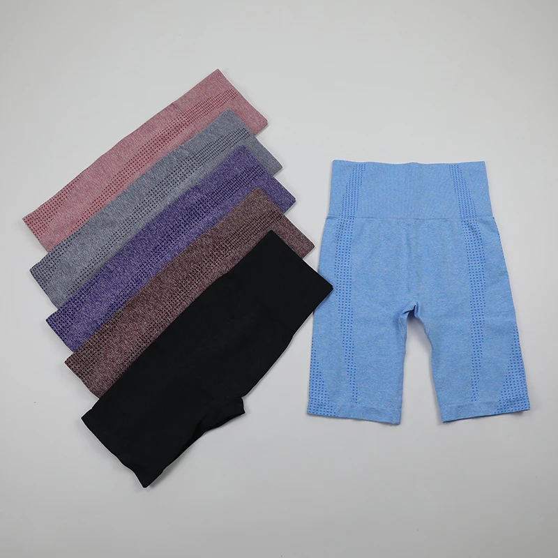 Seamless High Waisted Biker Shorts For Women Hip Push Up Fitness Workout 8-inch Inseam Yoga Running Legging | Спорт и развлечения