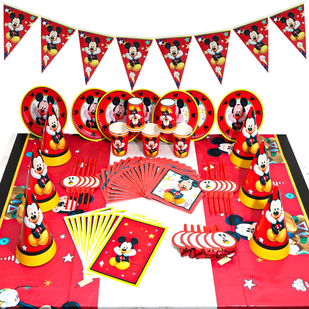 83 шт. одноразовые салфетки с рисунком Микки Мауса | Дом и сад