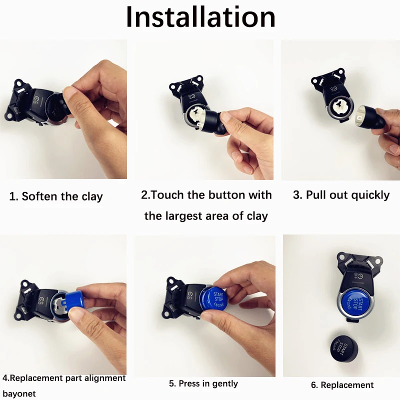 Кнопка запуска и остановки двигателя автомобиля Сменный переключатель крышки