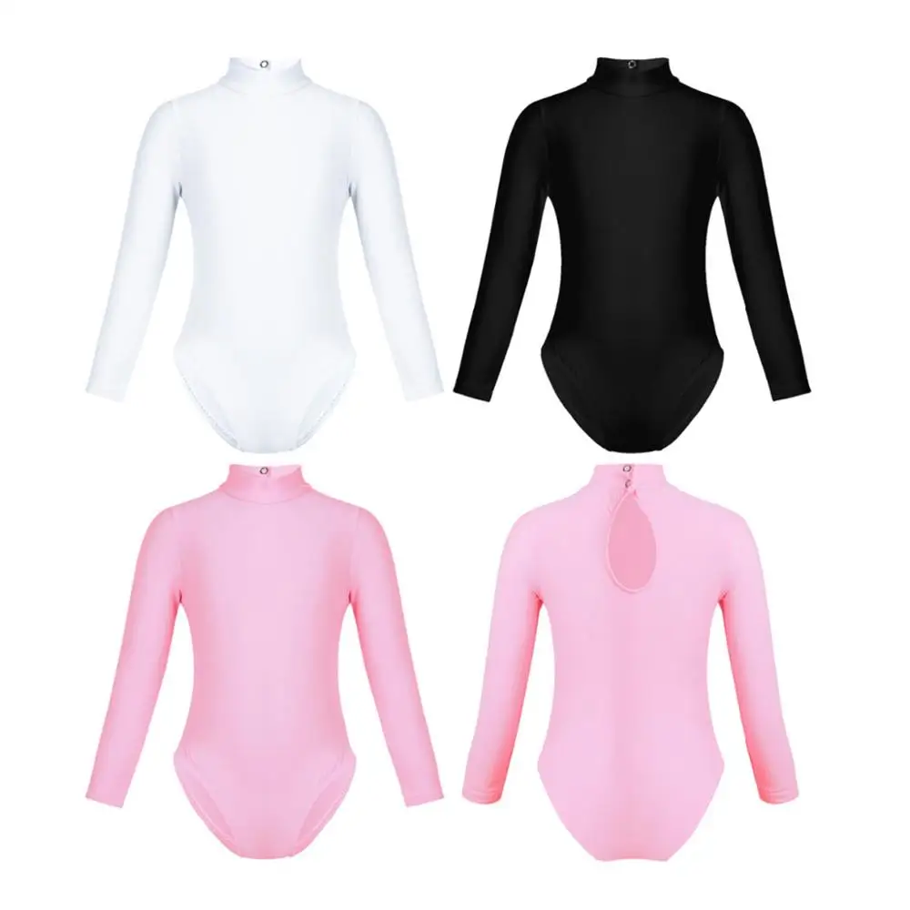 Балетная пачка с длинным рукавом и ложным воротником для девочек подростков