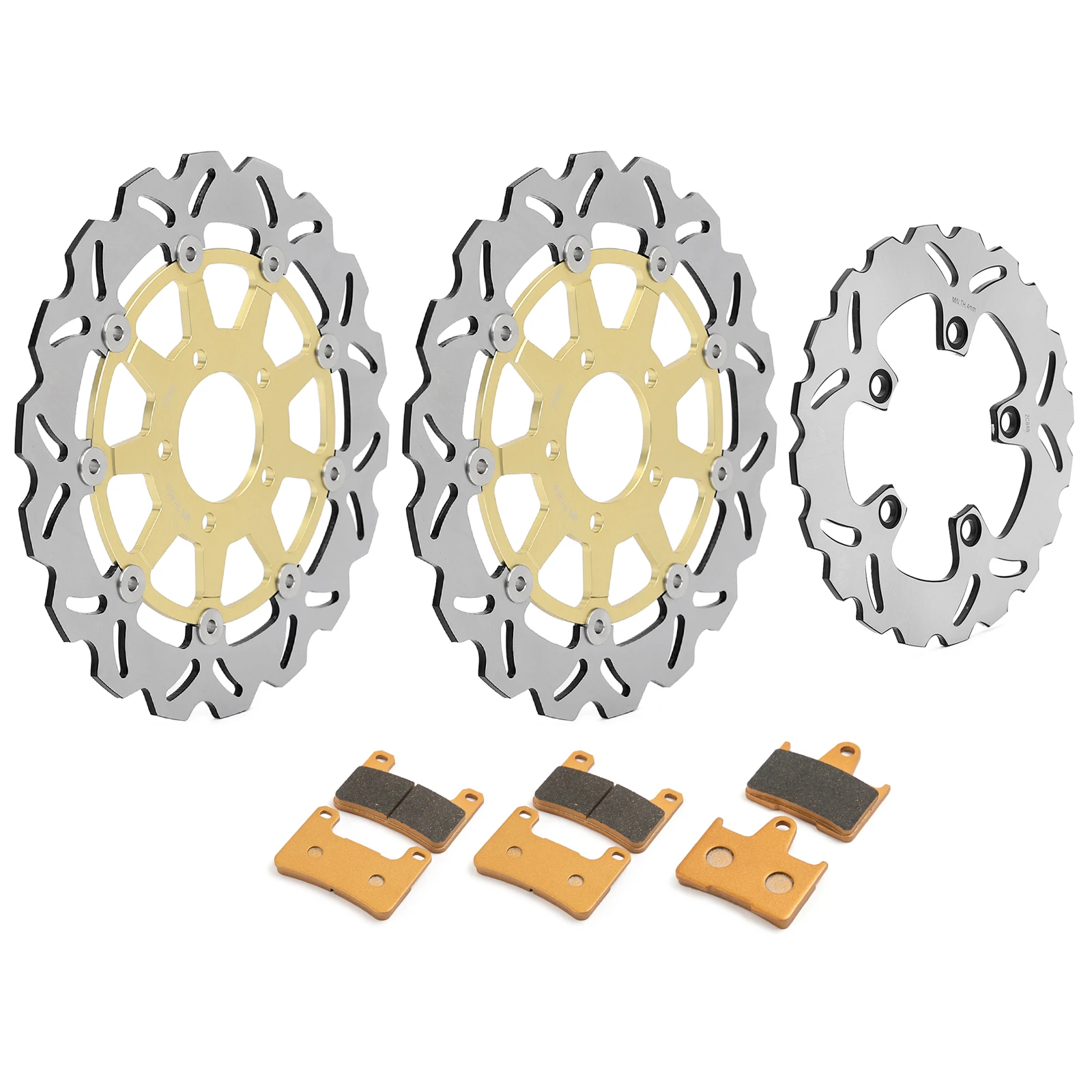 

BIKINGBOY Front Rear Brake Discs Disks Rotors Pads For Suzuki GSXR GSX-R 600 750 K4 K5 2004 2005 GSXR 1000 GSX-R 1000 K4 2004