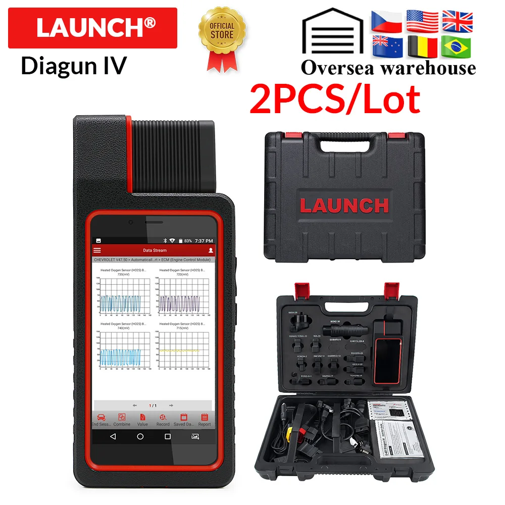 LAUNCH X431 Diagun IV Bluetooth/Wifi OBD2 Автомобильная полная система диагностический инструмент Многоязычный 2 года бесплатное обновление X431 Pro mini