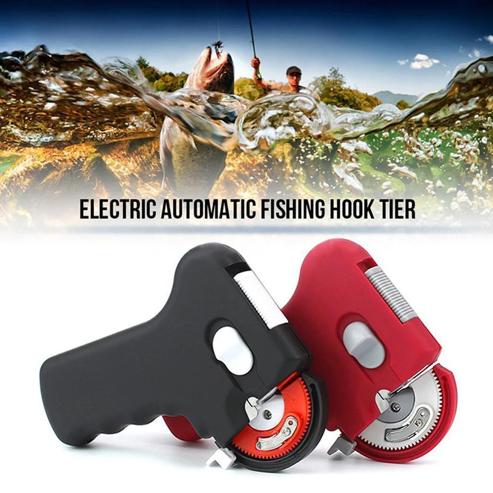 Автоматическая электрическая машина для завязывания рыболовных крючков