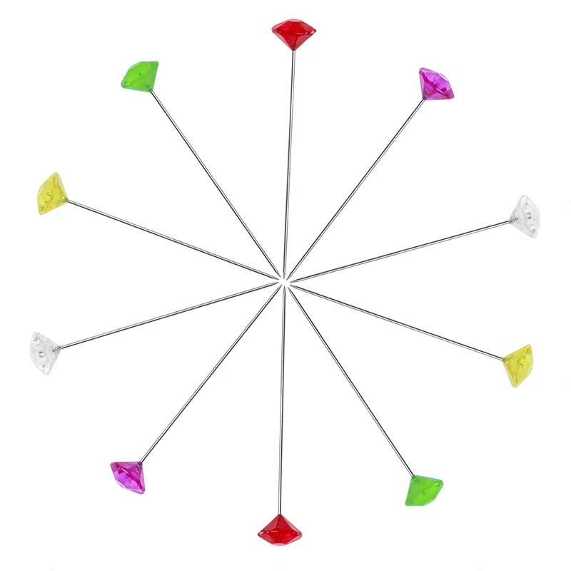 MIUSIE Φ 100/50 шт. красочные женские швейные инструменты круглая головка с жемчугом