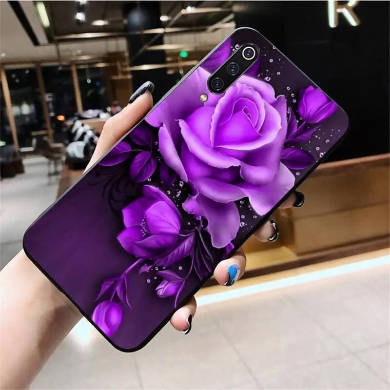 Королевский Фиолетовый силиконовый черный чехол PENGHUWAN для телефона Huawei Nova 6se 7 7pro