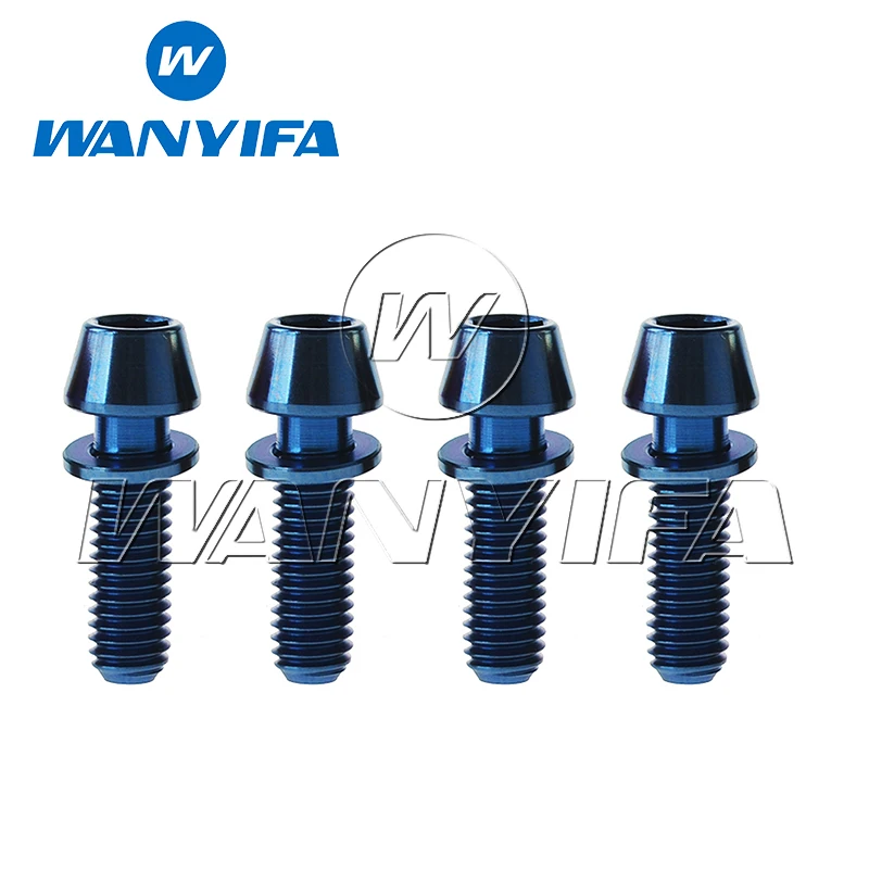 Титановые болты Wanyifa M5 x 16 18 20 мм Gold Rainbow Ti с шайбами бесплатная доставка|titanium bolts