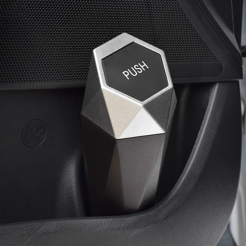 Universal Car Trash Can Automobile Storage Trash Garbage Bin Auto Interior Organizer Accessories Mini Rubbish Waste Dustbin