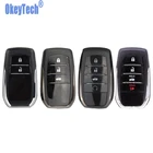 OkeyTech 234 кнопки чехол для дистанционного ключа от машины для Toyota Chr C-hr Land Cruiser 200 Avensis Auris Corolla Uncut Blade Key Shell