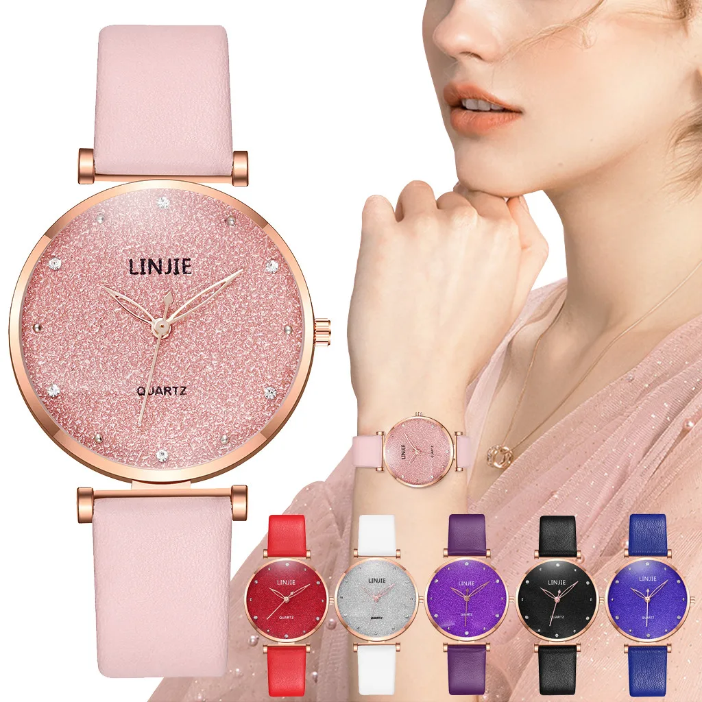 Часы мужские Для женщин кварцевые часы Фиолетовый/синий/розовый Горячая