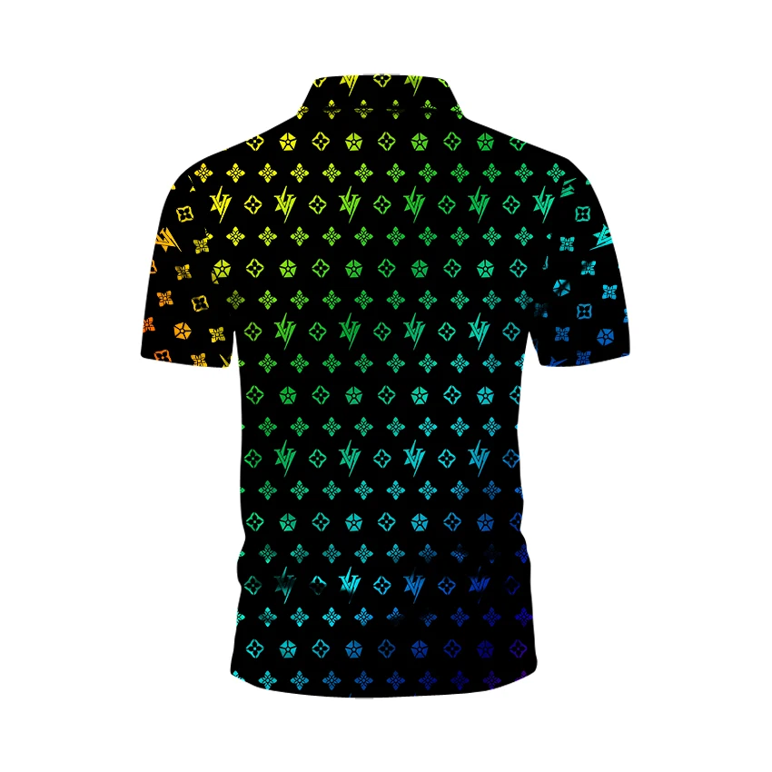 Рубашка-поло Мужская Новая летняя брендовая с отложным воротником