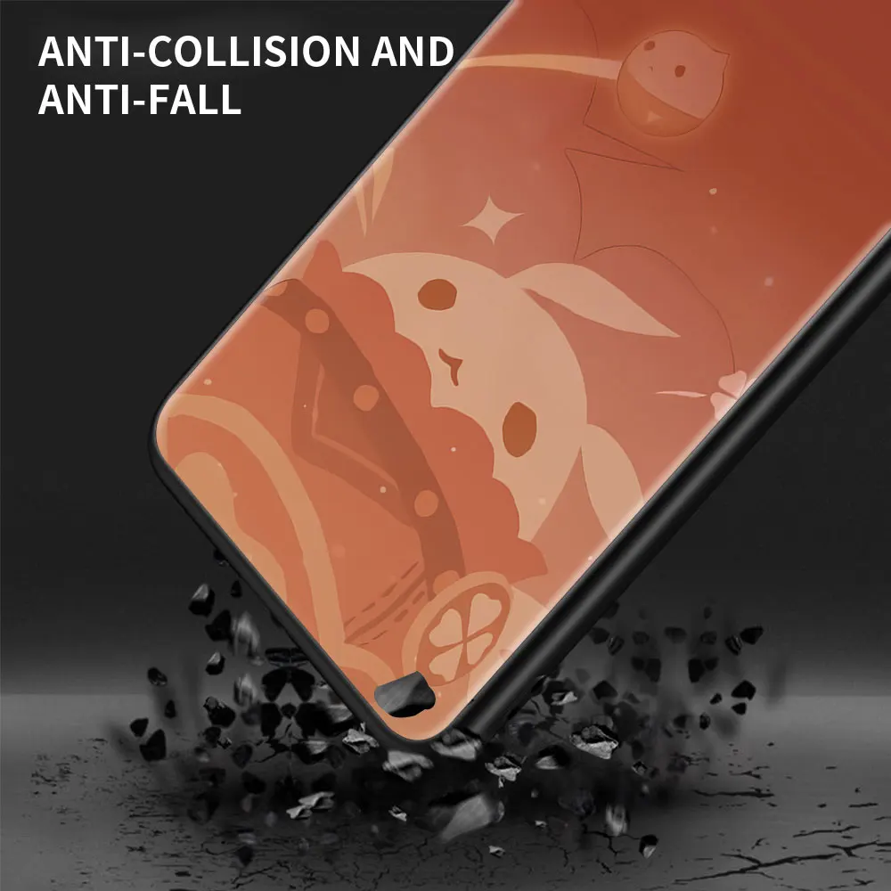 Silicone Case For Samsung Galaxy A51 A52 A71 A32 A72 5G A21s A12 A31 A41 A02s A11 A91 Back Soft Phone Cover Genshin Impact Icon