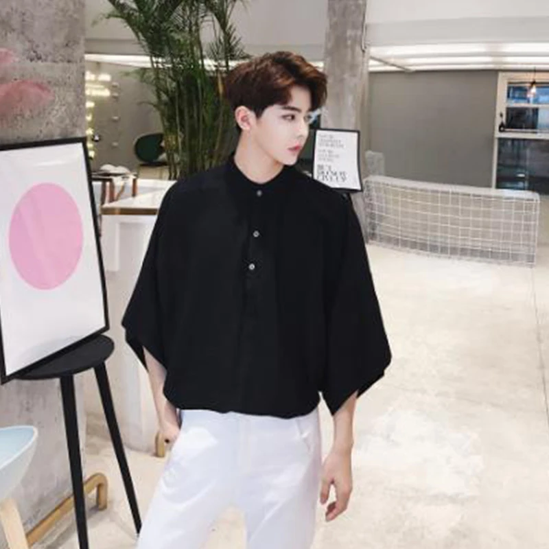 Мужские свободные повседневные пуловеры рубашки в стиле Харадзюку уличная