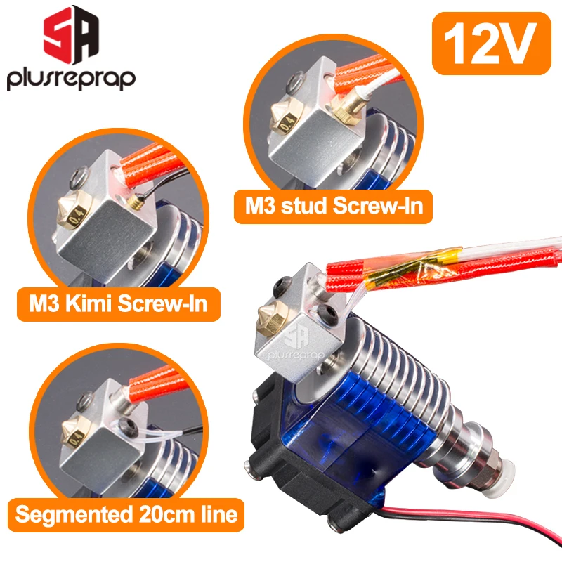 V6 j головка 12 В все металлические Hotend Уэйд или Боуден экструдер нагреватель