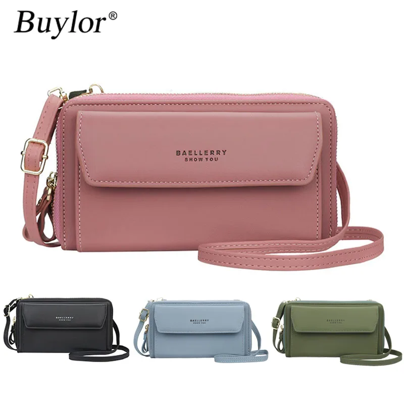 

Buylor женская сумка с клапаном сумка для сотового телефона сумки через плечо для женщин кошельки из искусственной кожи Новый клатч кошелек модные сумки-мессенджеры на плечо