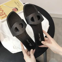 slippers women 2021 new outer wear household daily mute bathroom slippers net celebrity ins pig nose sandals and slippers