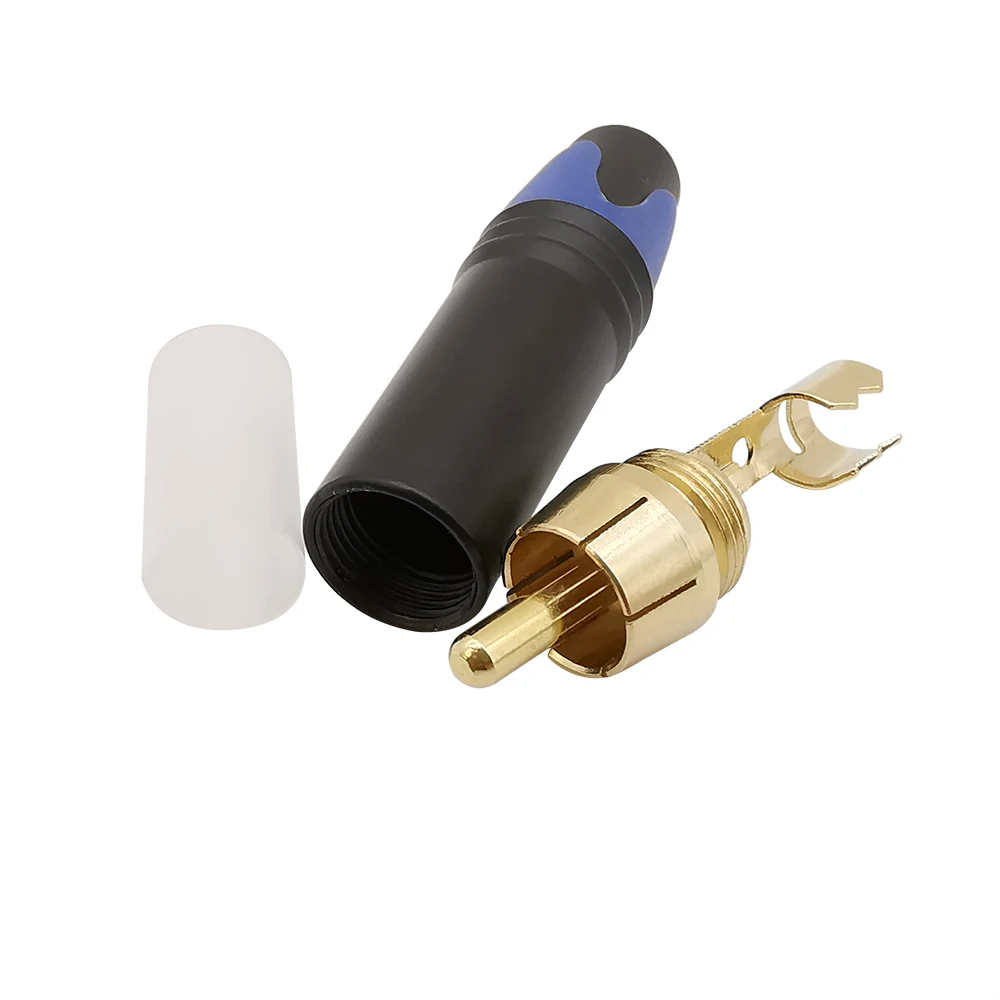 Аудиокабель 5 шт./лот RCA 4 мм разъем с золотым покрытием штекер Hi-Fi переходник для