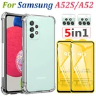 Чехол для samsung a 52 Мягкий прозрачный чехол для a52s чехлы Sansung a51 5G Airbag Anti-Shock Защитный чехол для samsung galaxy a52 s Силиконовый противоударный крышка самсунг а52 5g чехлы на samsung galaxy a52 Чехол