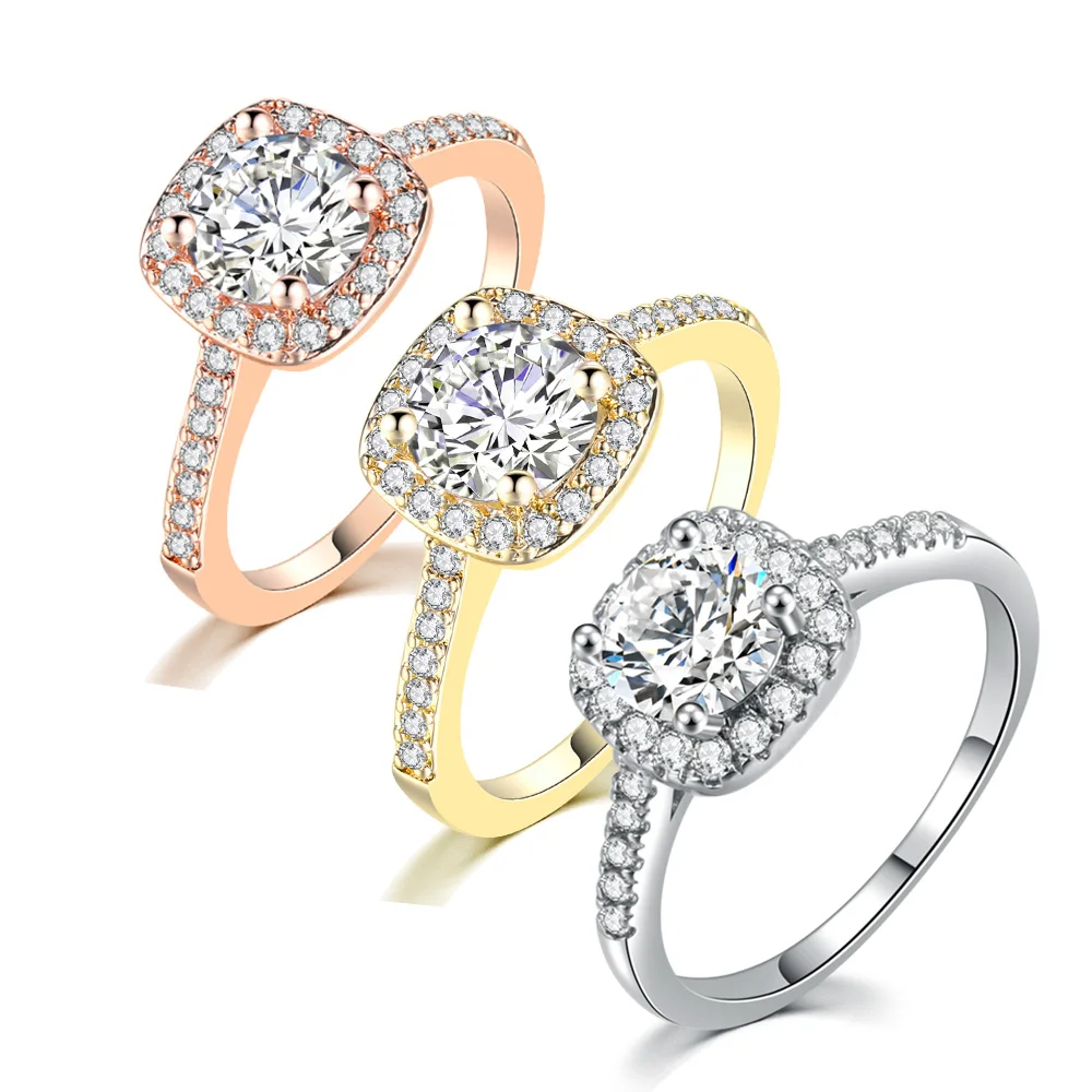 Свадебные обручальные кольца для женщин женские серебряные с микроскопом