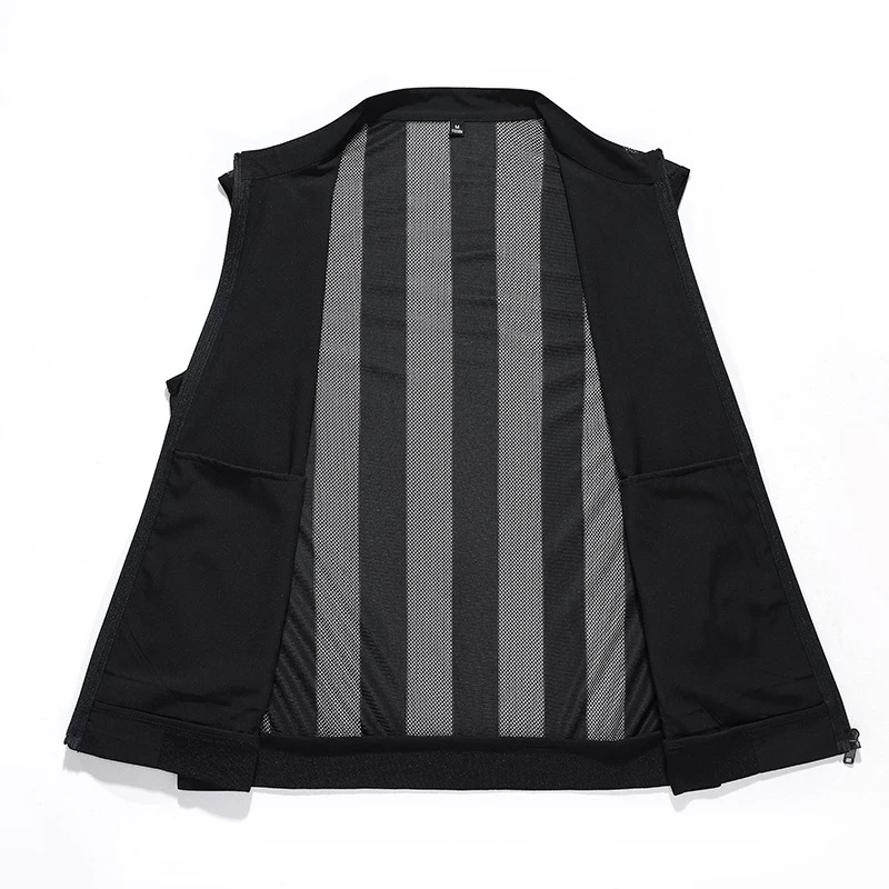 Жилет мужской Ультратонкий дышащая безрукавка с воротником-стоечкой