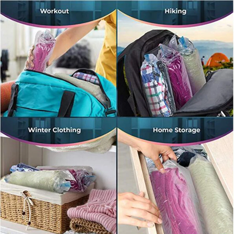 Складной органайзер для одежды вакуумная компрессионная сумка хранения