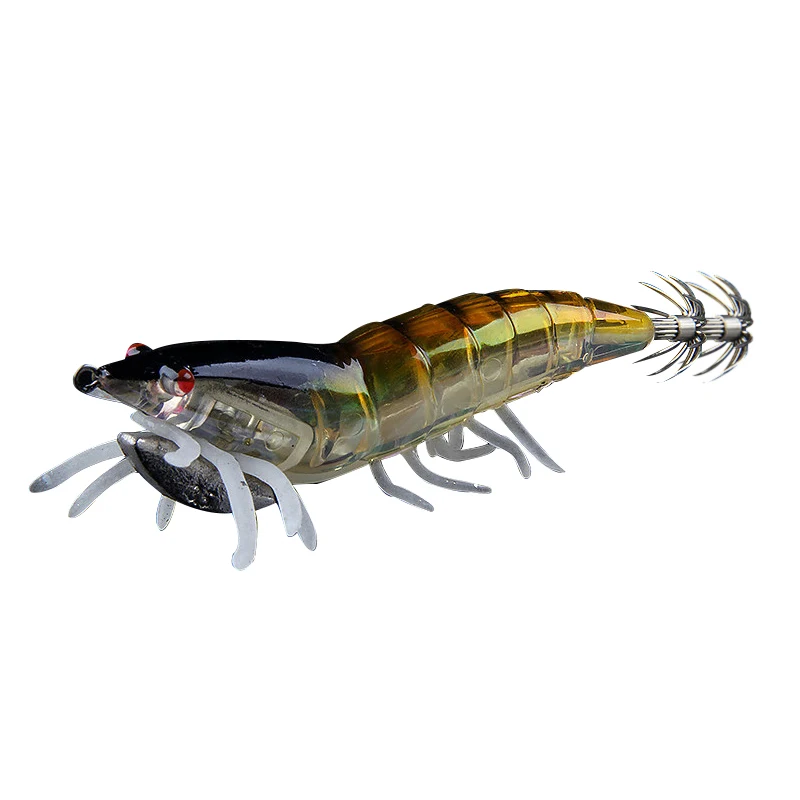 Горячая Распродажа большая рыболовная Мягкая приманка креветка 115 мм 21 г кальмар