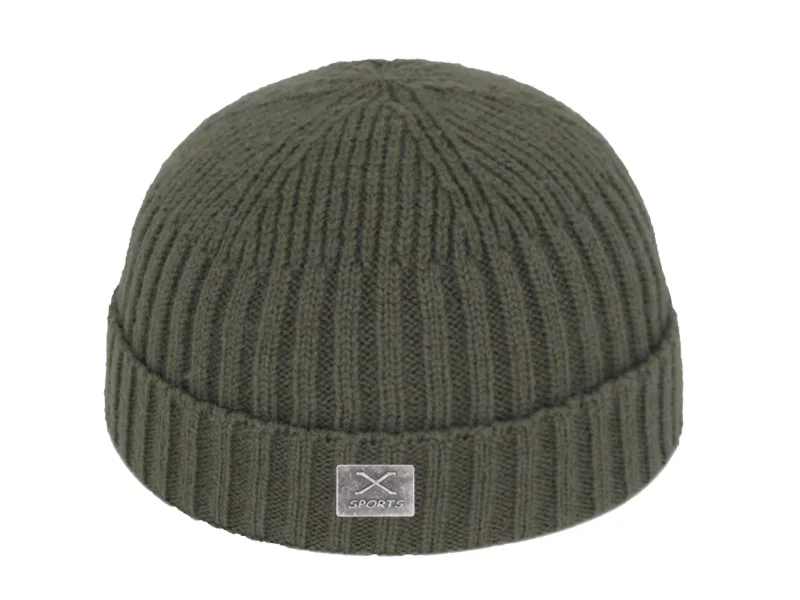 Короткая шапка Skullies Beanies, Мужская зимняя шапка, женские зимние шапки для мужчин, шапка s Miki Bonnet X Skull, женская вязаная шапка